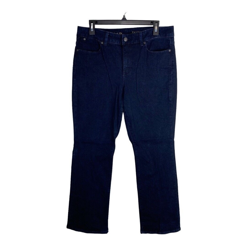 Talbots Womens Jeans Adult Size 12 Petite Heritage Dark Wash Stretch Denim